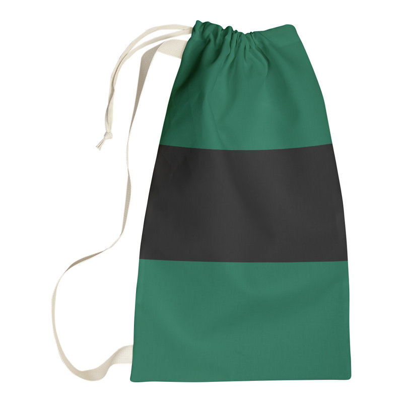Sac à linge Hockey, H 29 po x l 18 po x P 1,5 po, Vert victorieux / noir / vert victorieux
