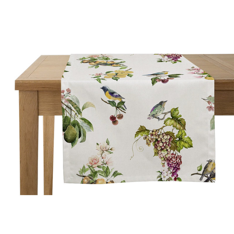 Courtright Fruits and Birds Table Runner