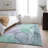 Premium Machine Washable Cerrito AMF502 Blue Rug-103856635