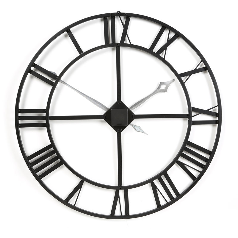 Lacy Metal Skeleton Wall Clock