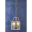 Dereham 6 - Light Brass Drum Pendant