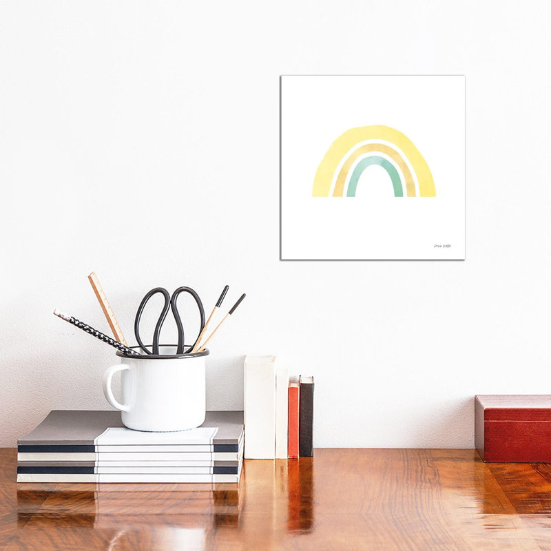 Pastel Rainbow Li - Wrapped Canvas Print, 30.48 cm H x 30.48 cm W