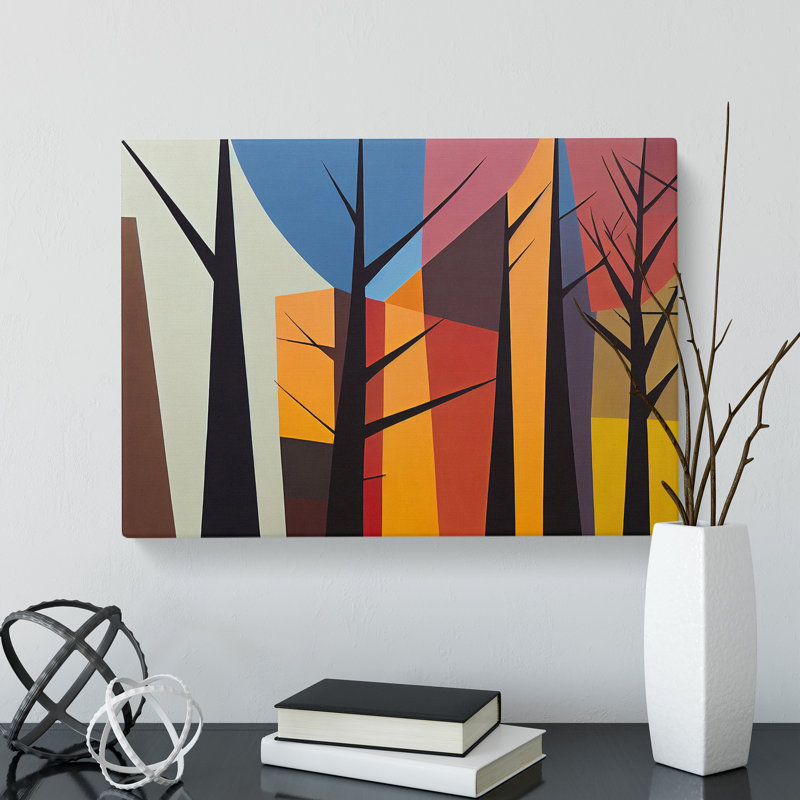 Brave Abstract Forest - Wrapped Canvas, 40cm H x 60cm W x 3cm D