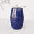 Blue Round Outdoor End Table