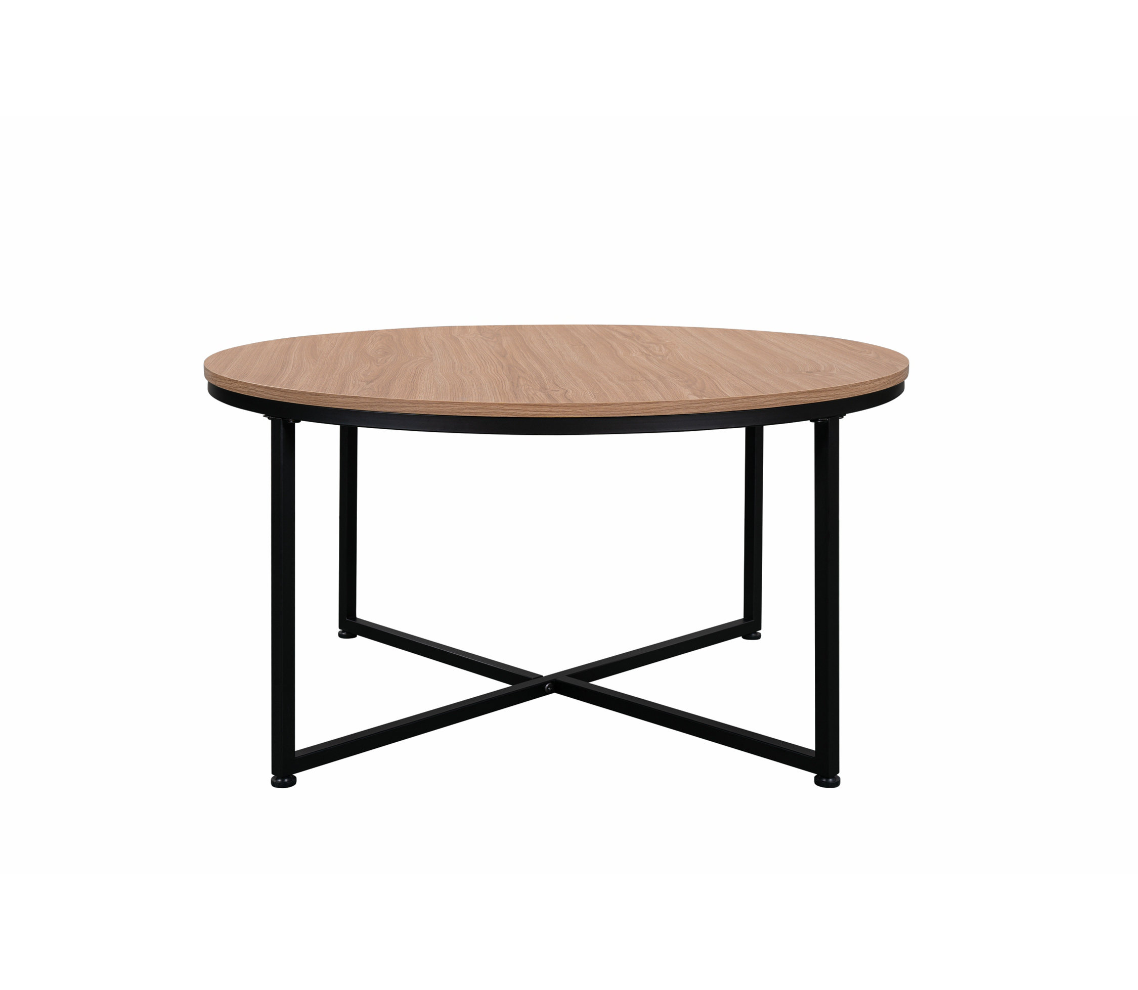 Ivy Bronx Kateland Coffee Table With X-Leg,Round Coffee Table | Wayfair
