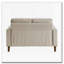Causeuse rembourrée en velours côtelé taupe Modern-1292705629