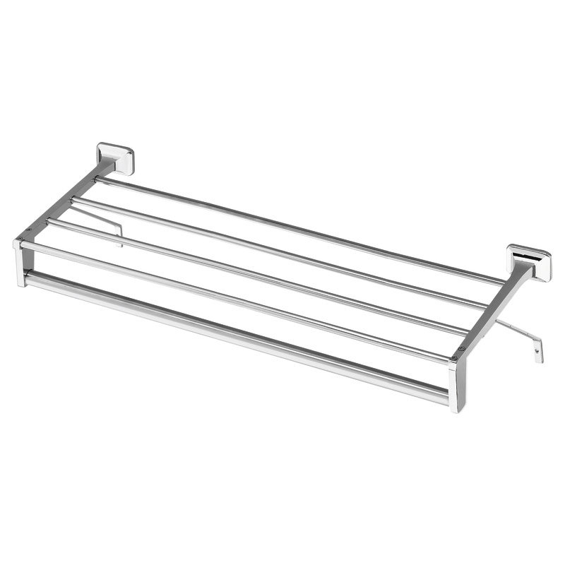24-Inch Chrome Stainless Steel Wall Mounted Towel Shelf