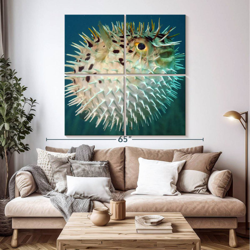 Brampt Puffer Fish, 50'' H x 50'' W