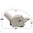 Power Lift Recliner Chair With Massage And Heat For Elderly, Overstuffed Wide Recliners, Heavy Duty Motion Mechanism With USB And Type C Ports, 2 Steel Cup Holders-1707308659