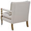 Chaise d'appoint en bois beige avec pieds tournés