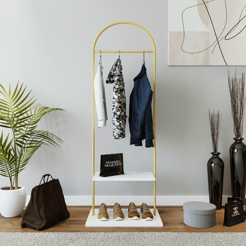 Nebras Solid + Manufactured Wood Wardrobe