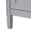 Meuble-lavabo gris de 20 po avec lavabo en céramique, porte à fermeture en douceur, tablette ajustable en forme de U, support de rangement pour porte, armoire autoportante moderne pour les petites salles de bain-230432477