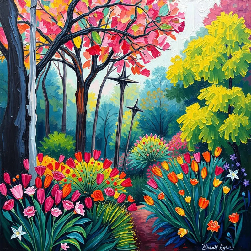 «Whispers of Spring Floral», art mural sur toile
