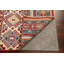 Tapis de couloir oriental géométrique Kazak noué à la main 3 x 10