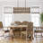 Deneshia 4 - Light Wooden Kitchen Island Square / Rectangle Chandelier