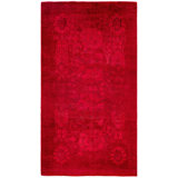 Overdyed One-of-a-Kind 3' 1" X 5' 6" Hand Knotted Area Rug