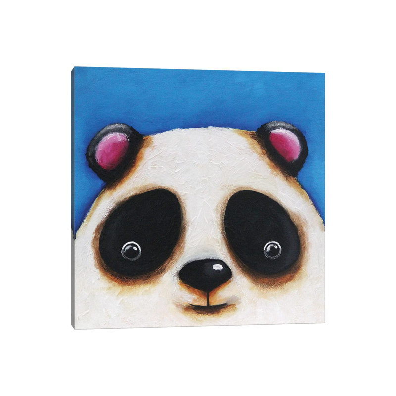 The Panda Bear by Lucia Stewart - Wrapped Canvas Gallery-Wrapped Canvas Giclée, 30.48 cm H x 30.48 cm W