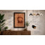 Brown Headphones Minimalist - Framed Print-2045188502-2045188500