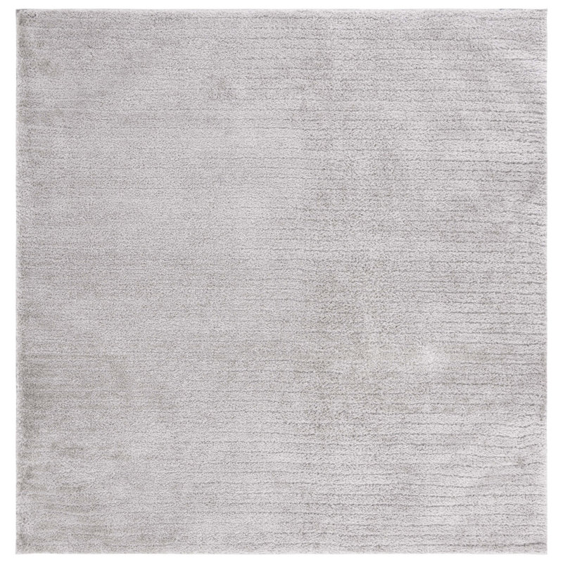 Tahoe Shag 651 Area Rug In Grey, Square 6'7"