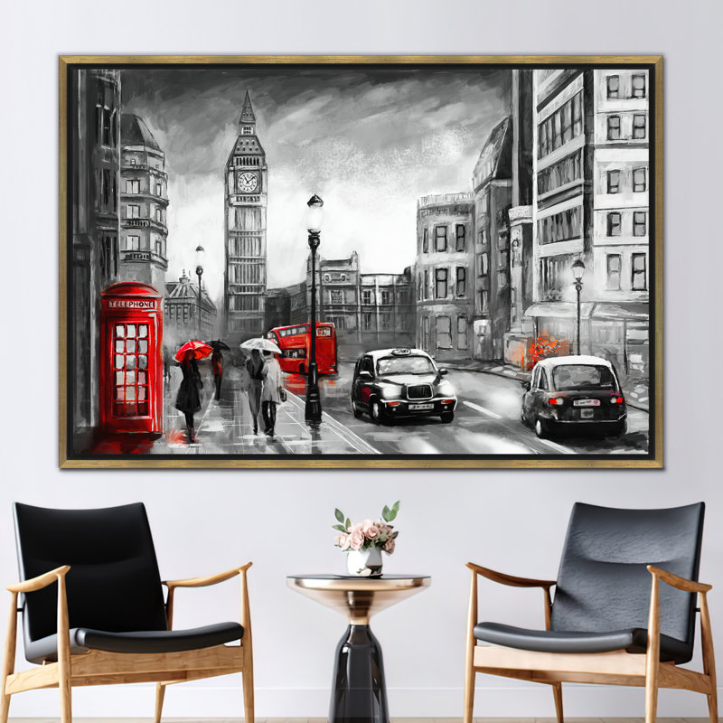 Print on Canvas, 70 cm H x 100 cm W, Gold Floater Framed