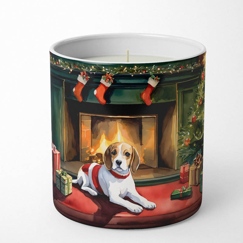 Bougie de soja décorative Beagle Cozy Christmas