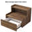 Floating Nightstand With Decorative Embossed Pattern-1257718116