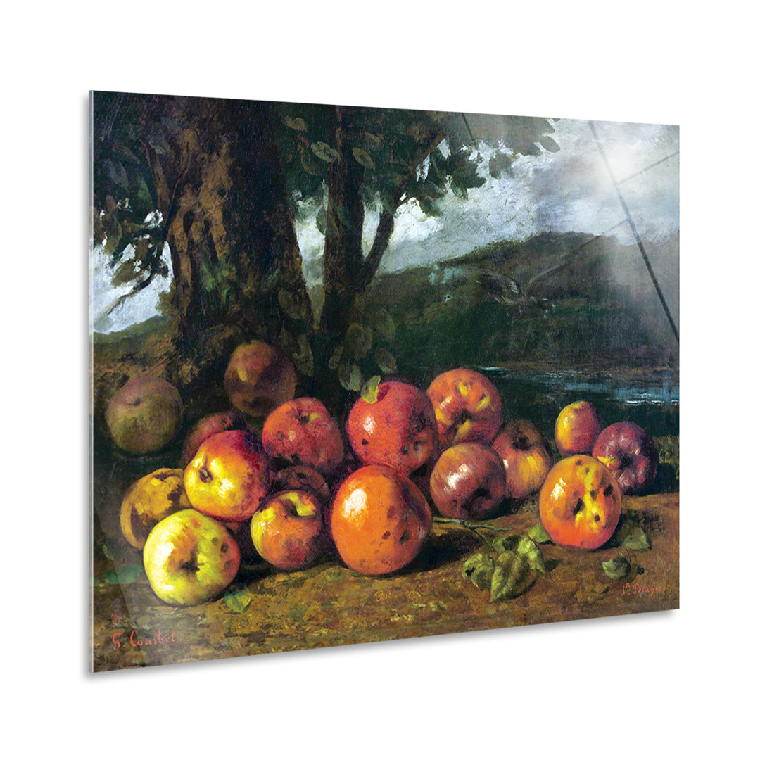 Wandbild Stilleben mit Äpfeln von Gustave Courbet