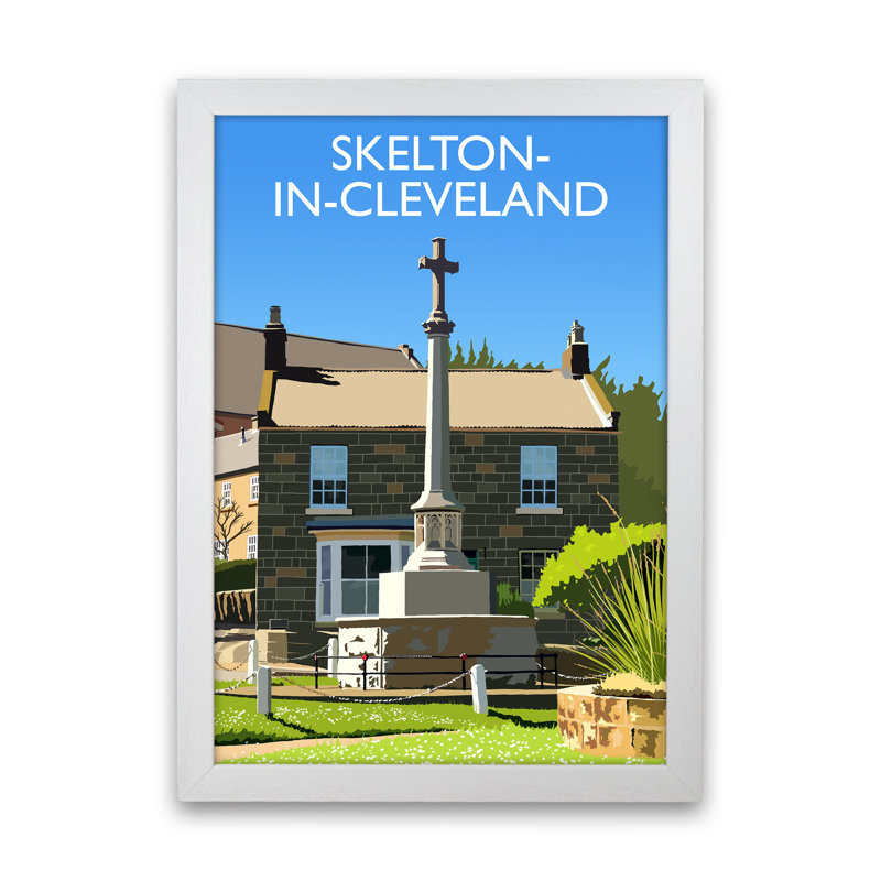 Skelton-in-Cleveland Portrait 1 Piece Wall Art, 88cm H x 64cm W x 3cm D, White Framed