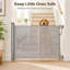 Barrière de sécurité rétractable pour bébé et animal de compagnie: Barrière en filet réglable sans perceuse pour une installation facile et sans dommages.-407760508-407760511