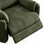 Fauteuil inclinable électrique moderne en velours côtelé de 133 cm de large avec coussins décoratifs et ports de chargement