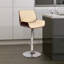 Swivel Upholstered Adjustable Height Counter Stool-18681427