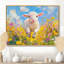 Durke, mignon agneau printanier s'amusant à la grange - mouton, art mural-643262304-681450370-643262233