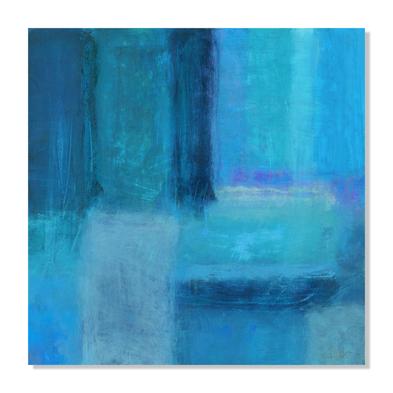 Whispers of Teal and Blue Wall Mural