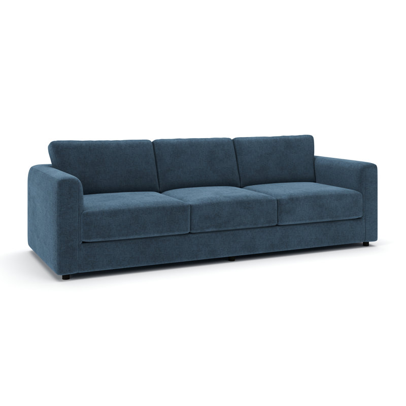 Milo 89" Upholstered Sofa, Zuma Navy