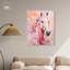 Art chevalier rose, toile, pêche, boho-104326411-111724038