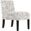 Chaise d'appoint rembourrée moderne Akori