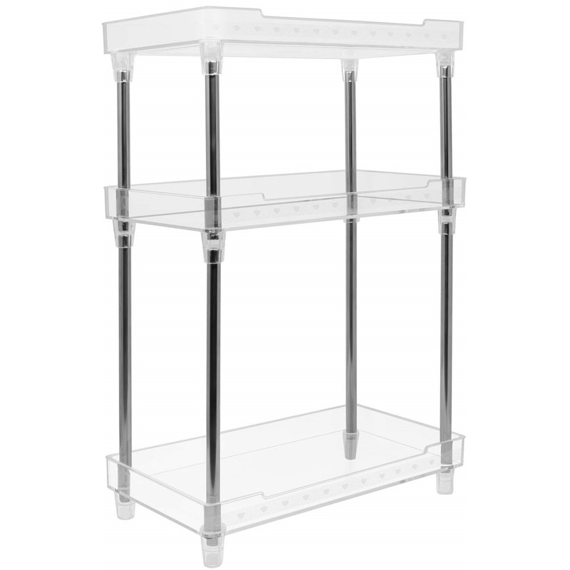 Sorbus 3-Tier Clear Acrylic Organizer Shelf Stand