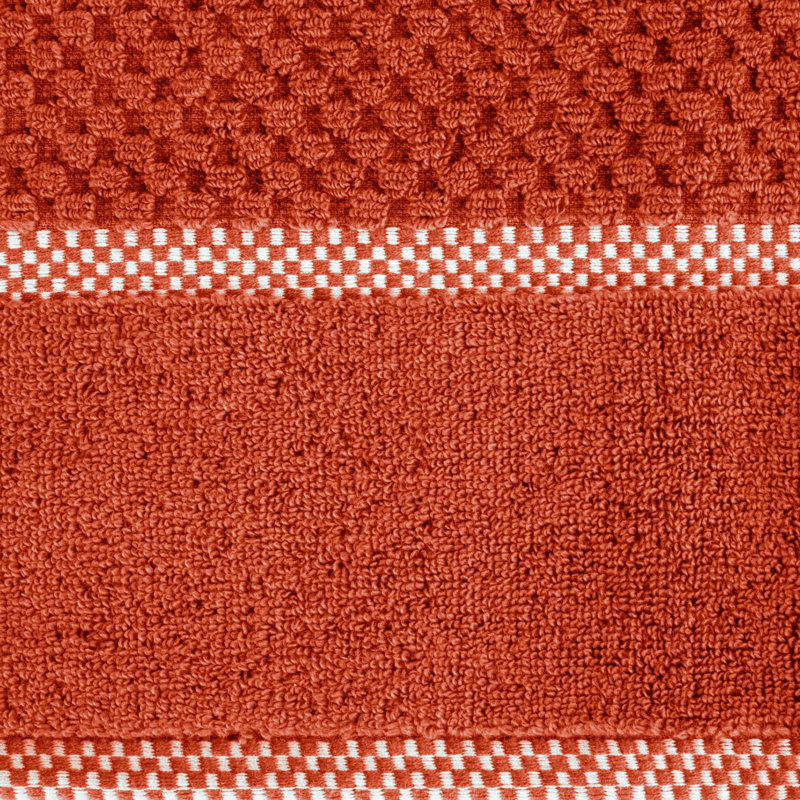 Liebhilde Midweight Jacquard Bath Towel, Orange