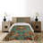 Puppy Eclectic Polyester Damask Coverlet-41895761