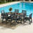 HDPE Outdoor Square Patio Dining Table All Weather-498582387