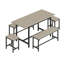 Ensemble de table de salle à manger moderne extensible avec un design peu encombrant et un assemblage facile-71810519