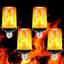 Ampoules à flamme 5W, base E26, ampoules DEL à effet de feu à détection de gravité de 120 V avec lumière constante et modes graduels, 1400 à 1600K, 4 ampoules décoratives