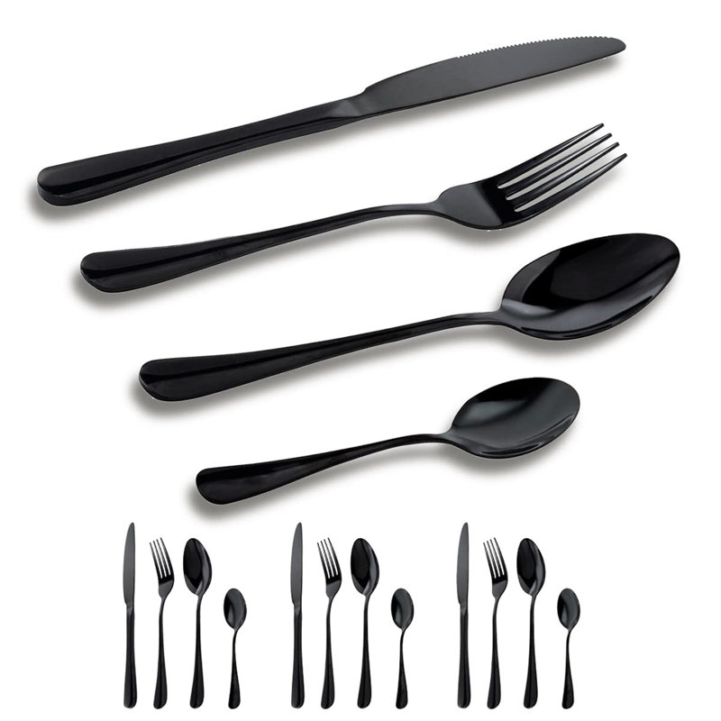 Latitude Run Aaronisha 16 Piece Stainless Steel Cutlery Set , Service for 4