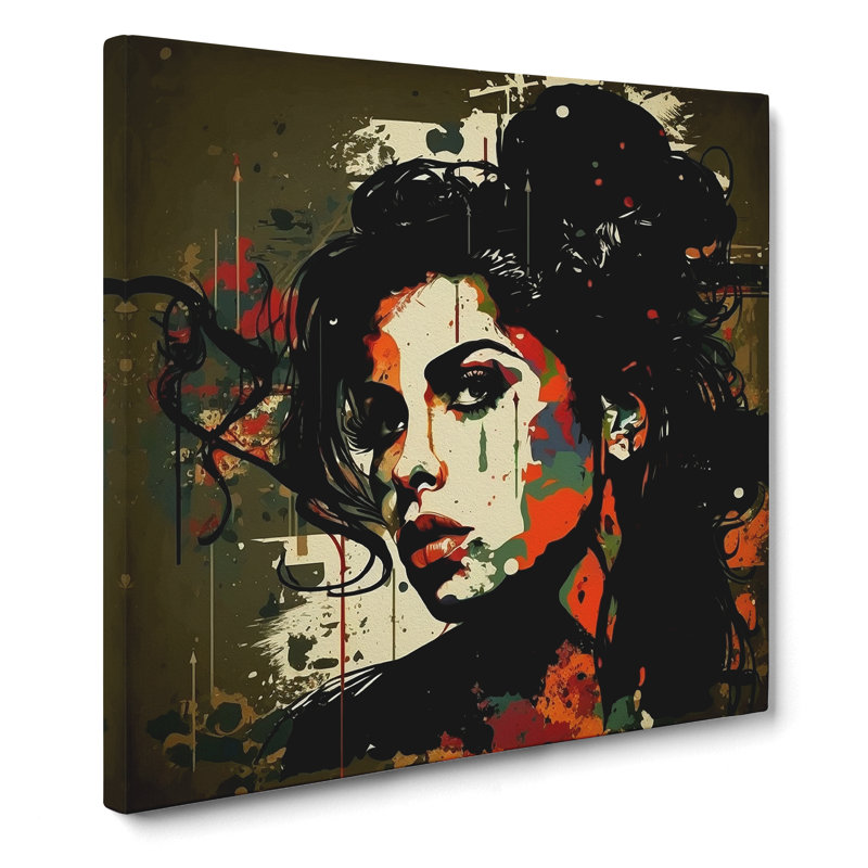 Amy Winehouse Bauhaus - Wrapped Canvas, 50cm H x 50cm W x 3cm D