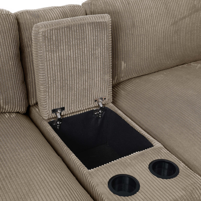 Athelney Corduroy Loveseat, Camel