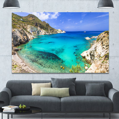« grèce beaches of milos island », reproduction de photo sur toile tendue