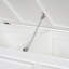 Banc à chaussures TREXM avec rangement dissimulé rétro et coussin, blanc-1181615572