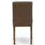 Cet ensemble de salle à manger 5 pièces comprend une table de salle à manger rectangulaire avec des feuilles de papillons et 4 chaises Parson revêtues de tissu de café, 42 x 78 pouces, acajou-1482021007-1570961700-1482021005