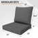 Outdoor 4'' Replacement Cushion Set Back Cushion With Retaining Clip