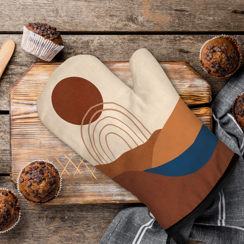 Freeform Boho Oven Mitt Cotton Twill